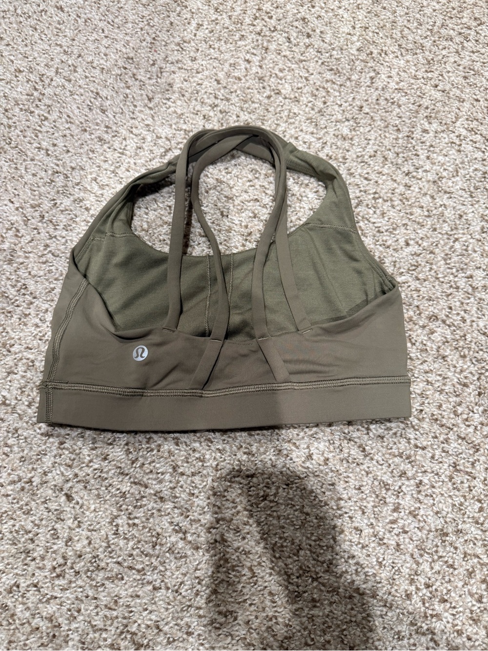 lululemon athletica Olive Strappy Back Sports Bra